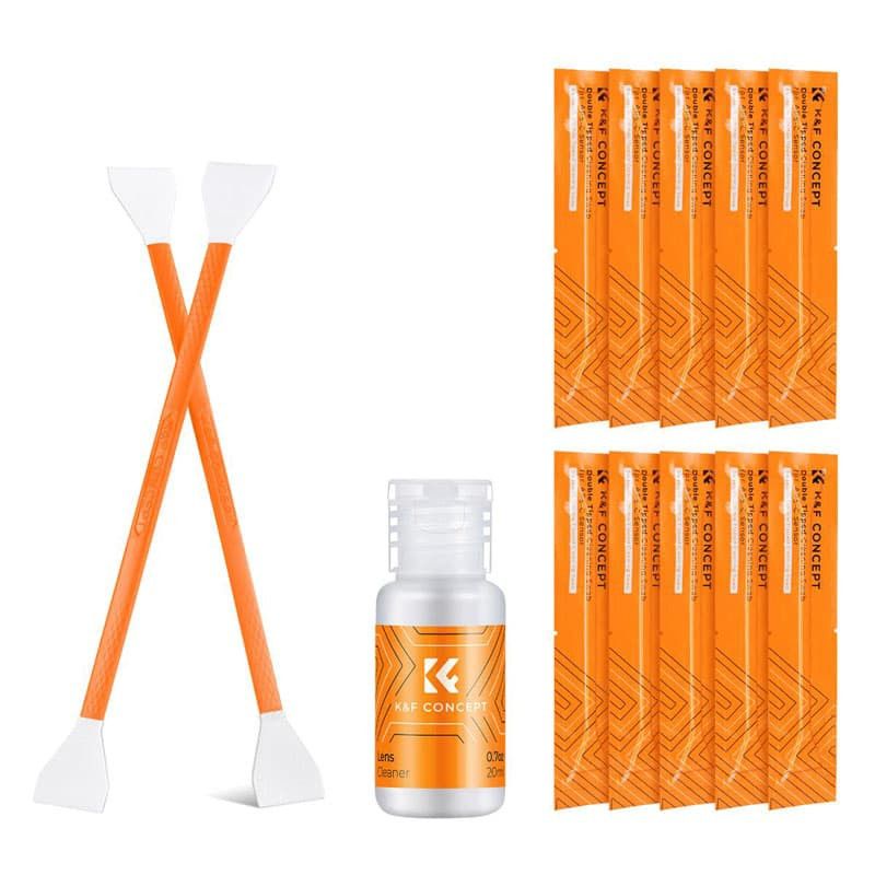 K&F Concept Cleaning Kit (10 16mm Rods + 20ml Cleaner)