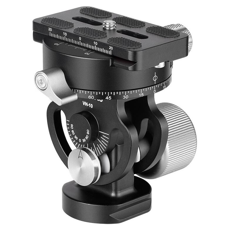 Leofoto VH-10 Tripod Head, Black Aluminium 1/4, 3/8" Pan