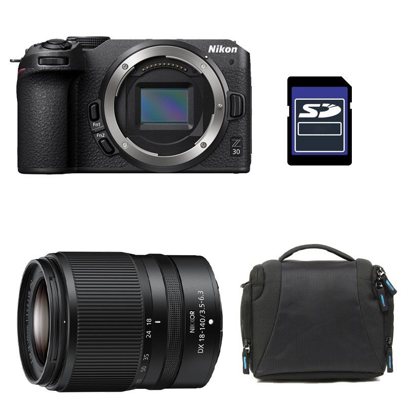 Nikon Z30 + Z 18-140 Lens + 3-Year Warranty + Bag + 8GB SD Card