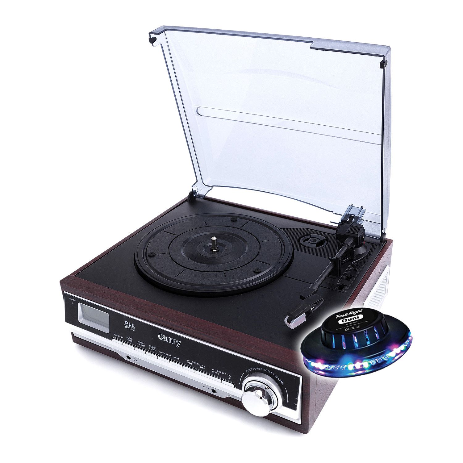 Pickering Giradiscos CR1113 33/45/78 RPM con Radio y Altavoces Integrados
