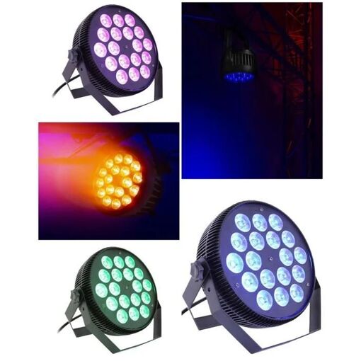 Lámpara de escenario LED Audio Club PLW18 - 18x6W RGBWAUV - IP65