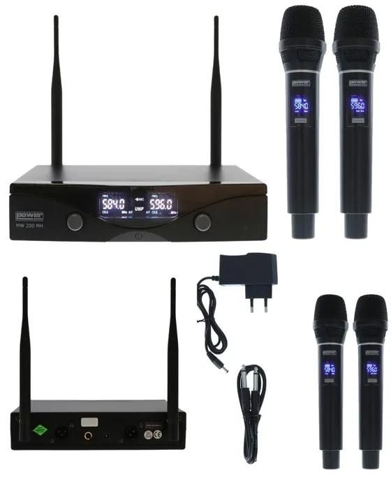 Audio Club Wireless Handheld Microphone - 2 Channels, 584-608 MHz, PLL