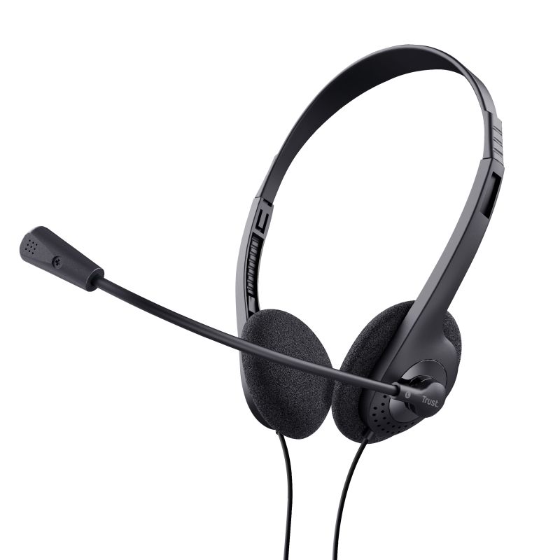 Trust 24659 Wired Headset for Calls and Music, Black
