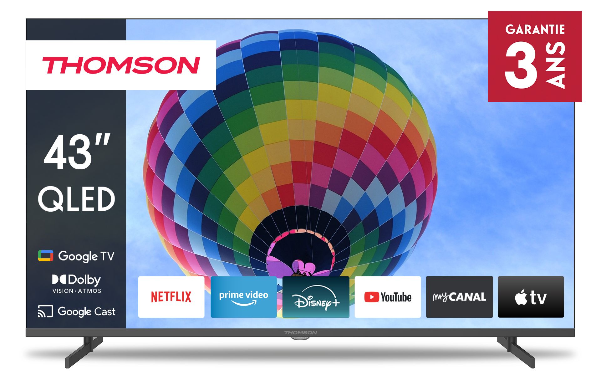 Thomson 43-Inch QLED TV with Google TV