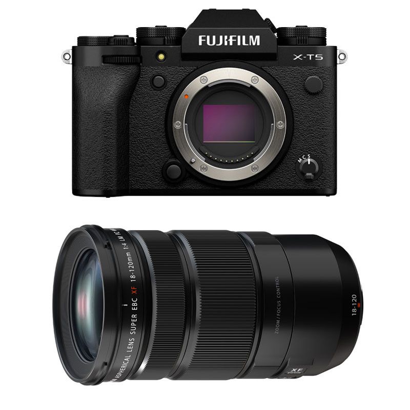 Fujifilm X-T5 Black + 18-120mm Lens, 3-Year Warranty