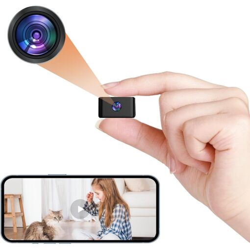 Caméra Espion Mini Twinsim WiFi - Caméra Cachée avec Vidéo 1080P, Angle Large et Détection de Mouvement