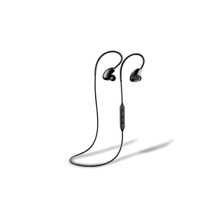 Motorola VerveLoop 500 ANC Bluetooth Headset (IP54, Noise Cancellation, Security Strap) - Black