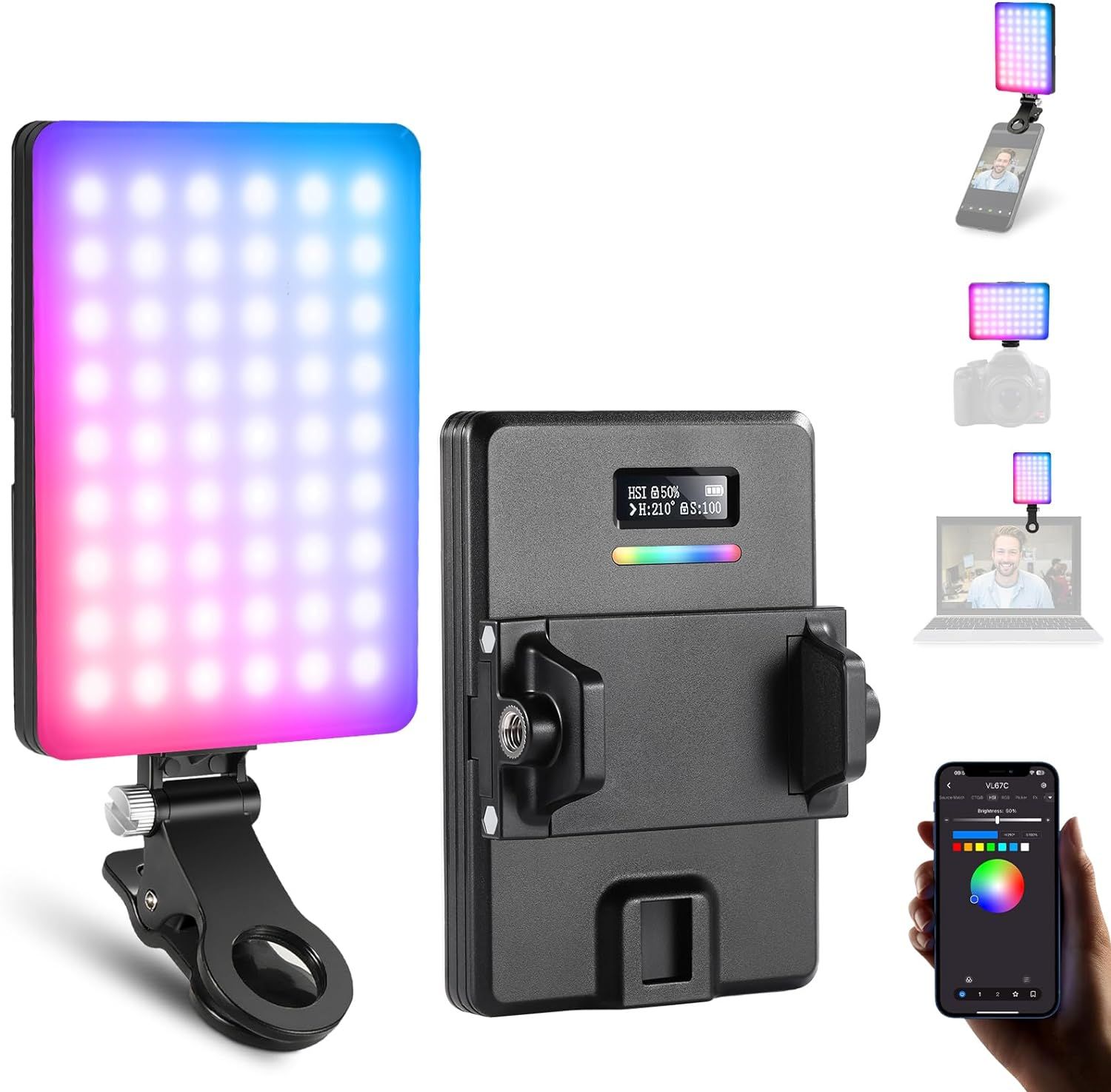 Neewer VL67C RGB Selfie Light
