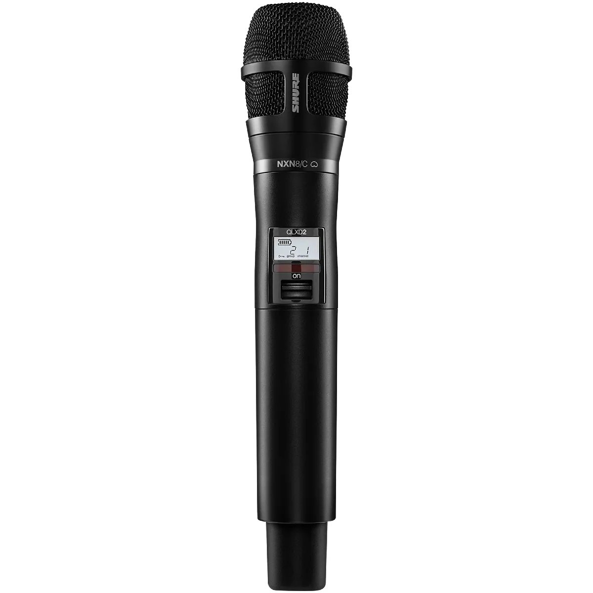 Shure QLXD2 N8CB G51 - Cardioid Wireless Handheld Microphone - Frequency Band G51 (470-534 MHz)