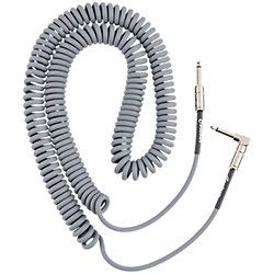 Fender Contour Series Coiled Cable, 9m, Silver