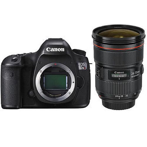 Canon EOS 5DS R 50,6 mpx avec objectif EF 24-70 mm f/2,8 L II USM