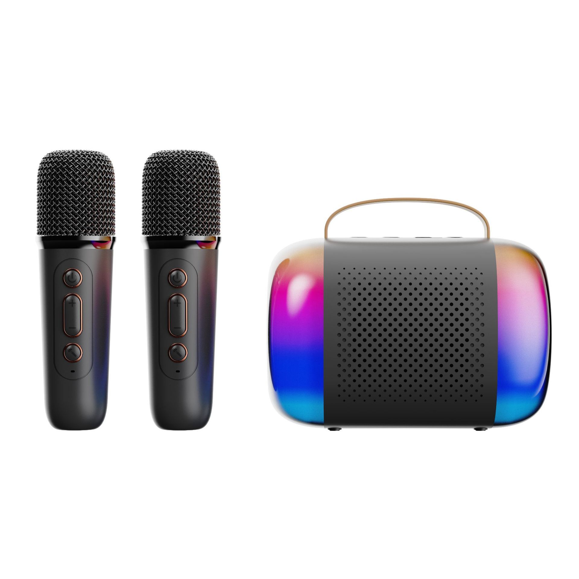 INF Y5 Dual Microphone Karaoke Machine with Bluetooth Speaker