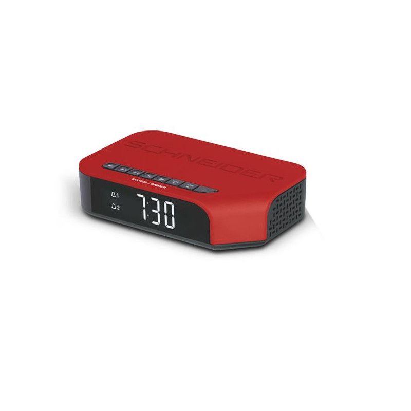Radio-réveil Schneider SC310R - Rouge