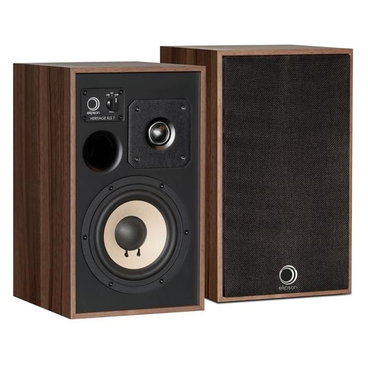 Elipson Heritage XLS7 Bookshelf Speakers (Noyer, Pair)