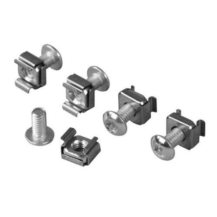 Kimex 50-Piece Torx Security Screw Kit with Cage Nuts for Rack and 19-Inch Bay