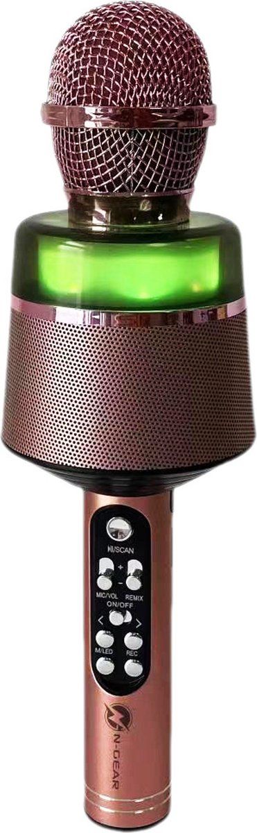 N-Gear Star Mic Kids Bluetooth Karaoke Microphone - Pink