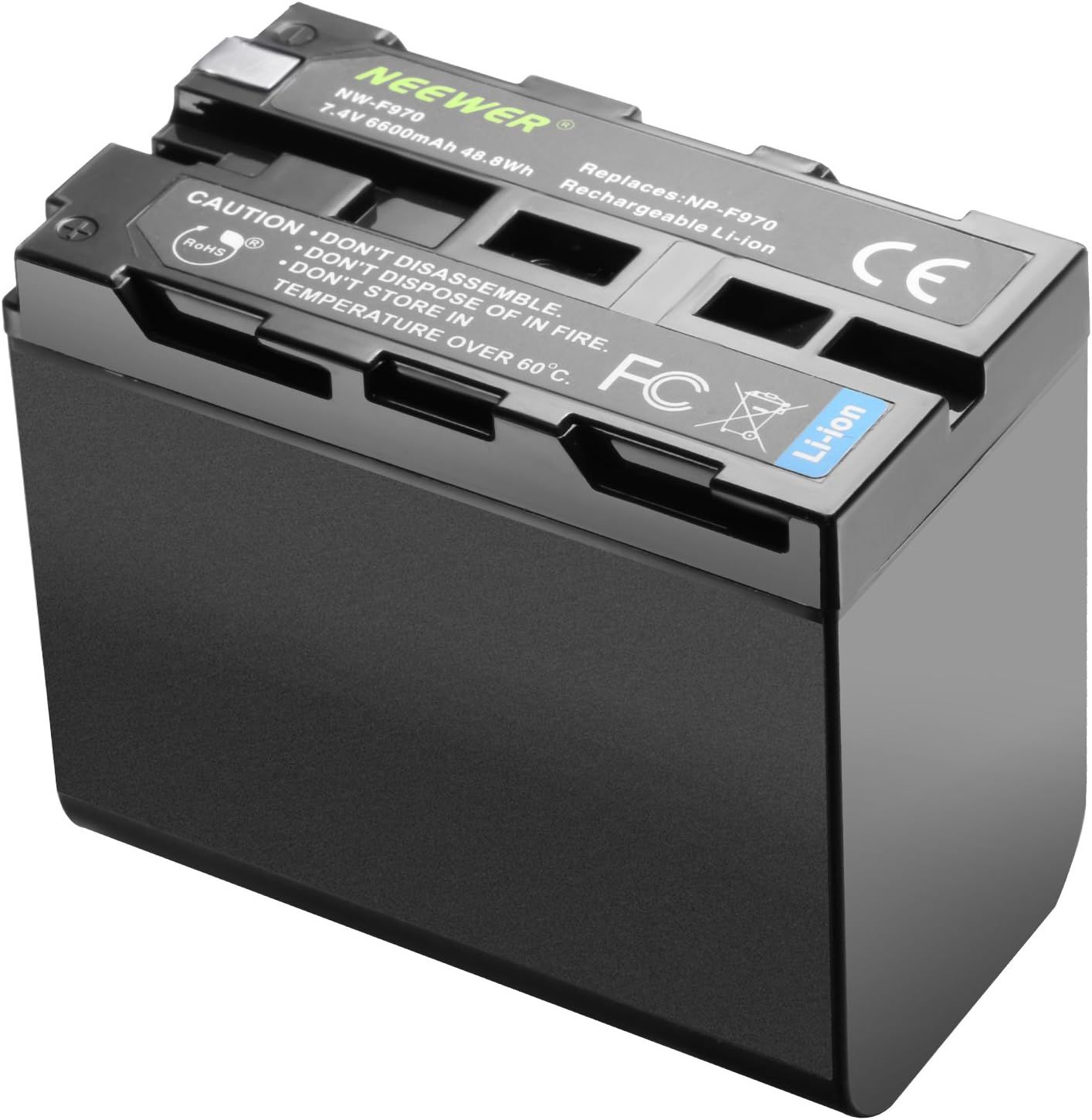 Neewer 6600mAh Li-ION Battery for Sony NP-F Series