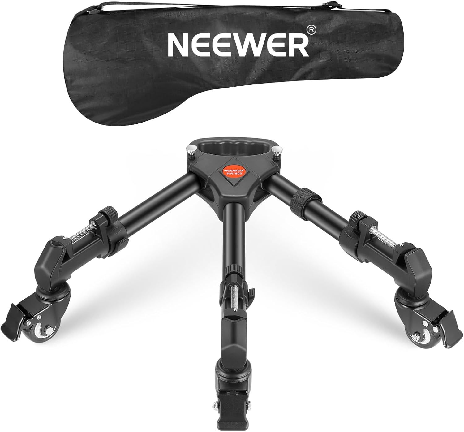 Trípode profesional robusto Neewer con rueda y montaje ajustable para cámara Nikon Sony DSLR Cámara grabadora de video Fotografía Iluminación