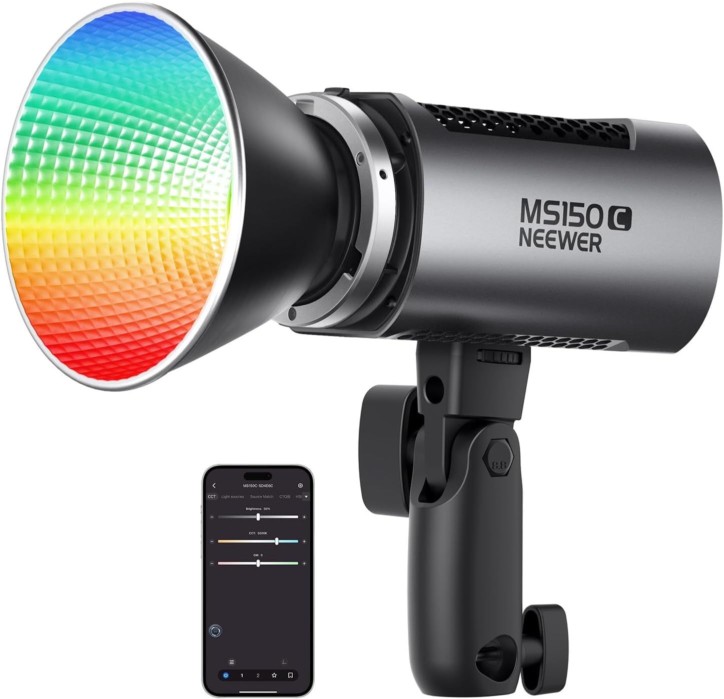 Neewer MS150C 150W RGB Video Light with Remote Control