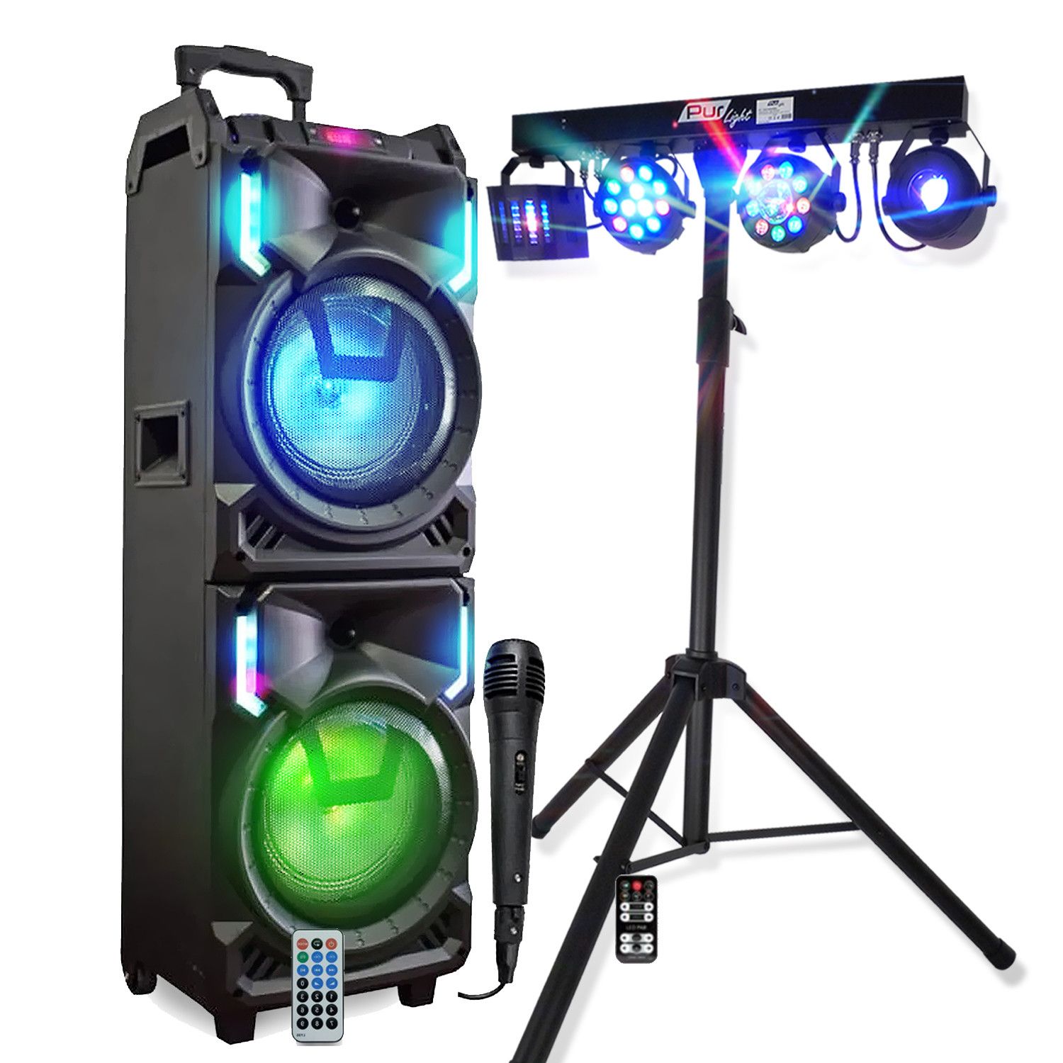 Pickering MEGA Portable Bluetooth Speaker with Karaoke Features