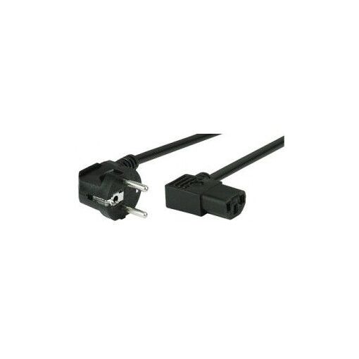 Câble d'alimentation Shiverpeaks, 1,8m, prise Schuko courbée, noir