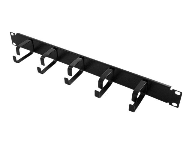 2direct Cable Management Bar - Black, RAL 9005 - 1U - 19"