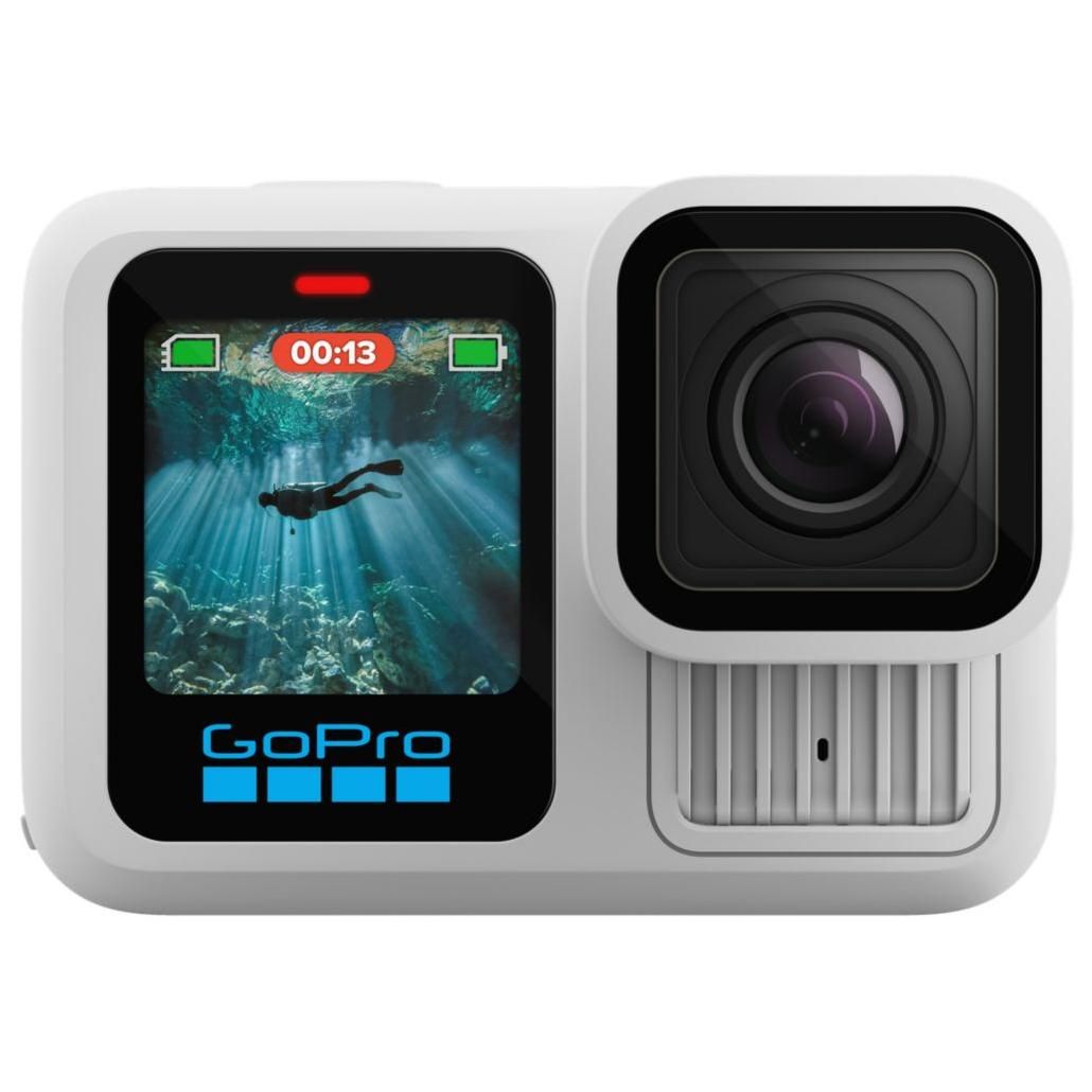 GoPro HERO13 Black - Pocket Camera - 5.3K/60fps - 27.6MP - Wi-Fi, Bluetooth 5.3 LE up to 10m - Polar White