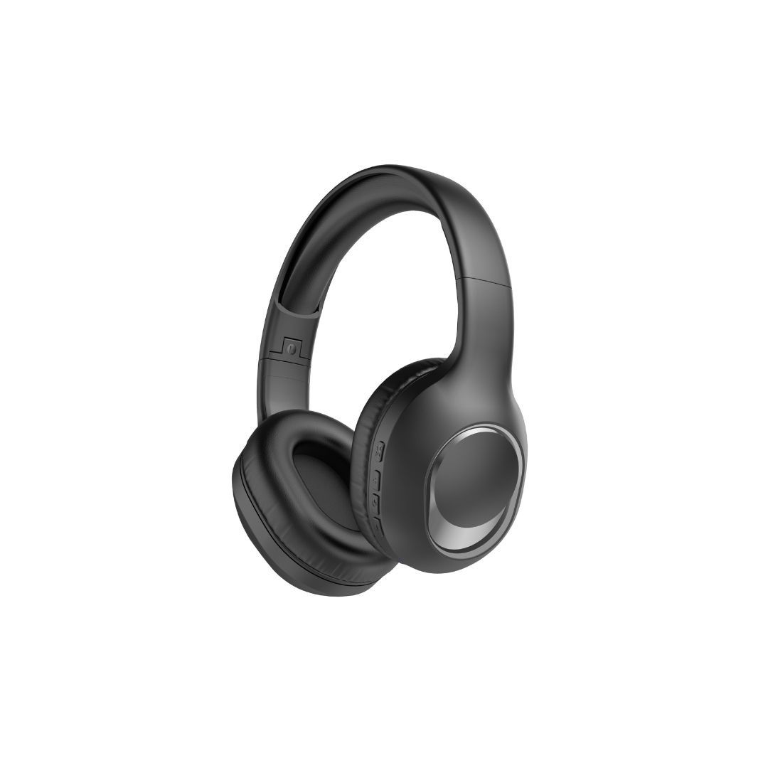 WE COSMO Bluetooth Headset - V5.4 - ENC - Adjustable Arc - Foldable - Sound Equalizer, Black