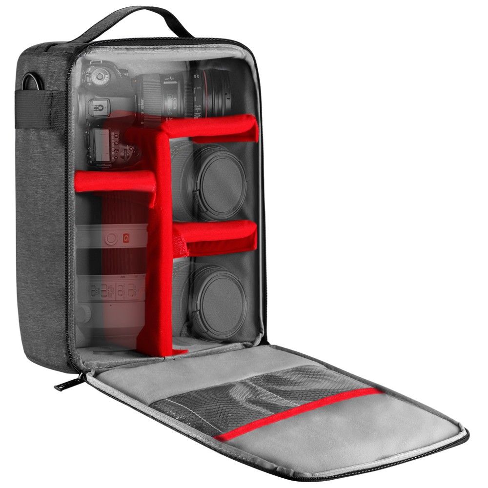 Neewer NW140S Waterproof Camera Bag, 22 x 15 x 32 cm, Soft Padded Case for Nikon & Sony Cameras, 4 Lenses or Flash, Trigger, Accessories