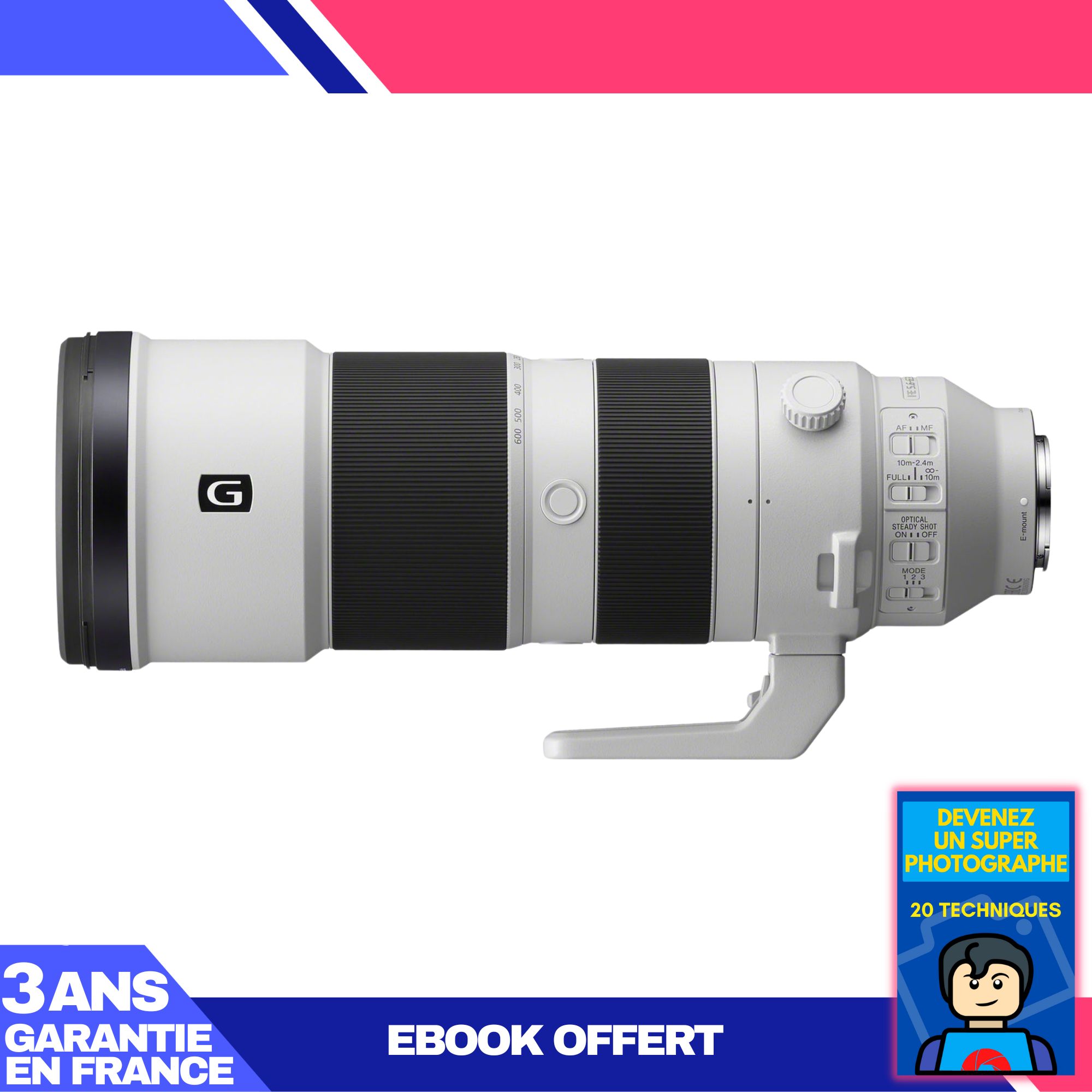Sony FE 200-600mm f/5.6-6.3 G OSS Lens + Ebook: Become a Super Photographer