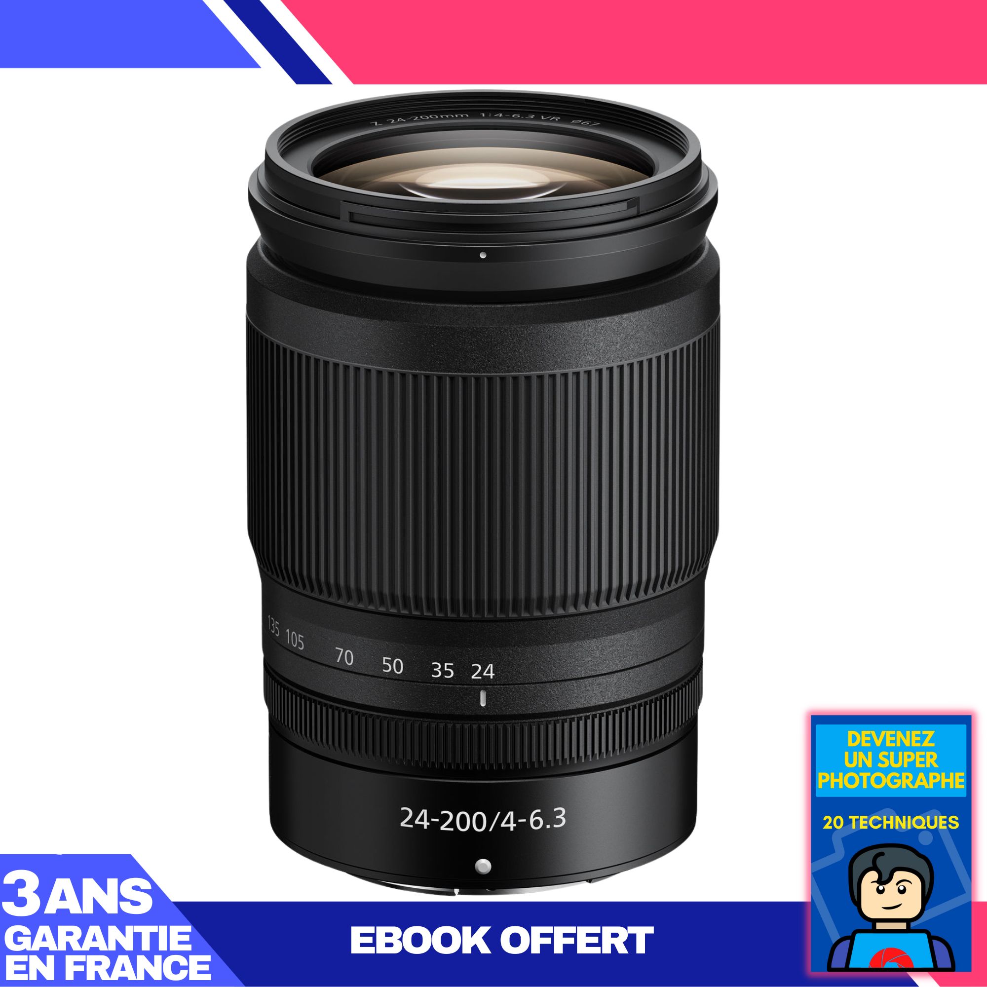 Nikon Z 24-200mm f/4-6.3 VR Lens + 'Become a Super Photographer' Ebook