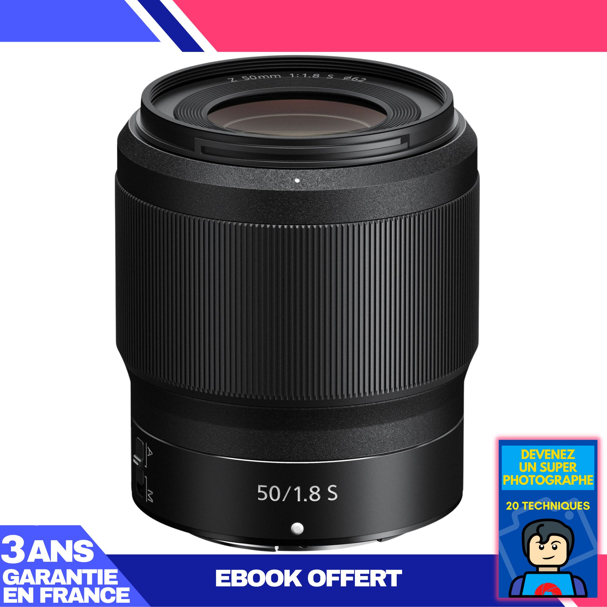 Nikon NIKKOR Z 50mm f/1.8 S Lens + Ebook: Become a Master Photographer