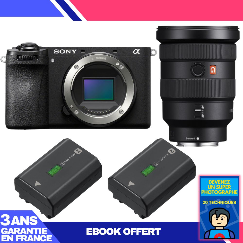Sony A6700 Body + FE 16-35mm f/2.8 GM Lens + 2 Sony NP-FZ100 Batteries + 'Become a Super Photographer' Ebook