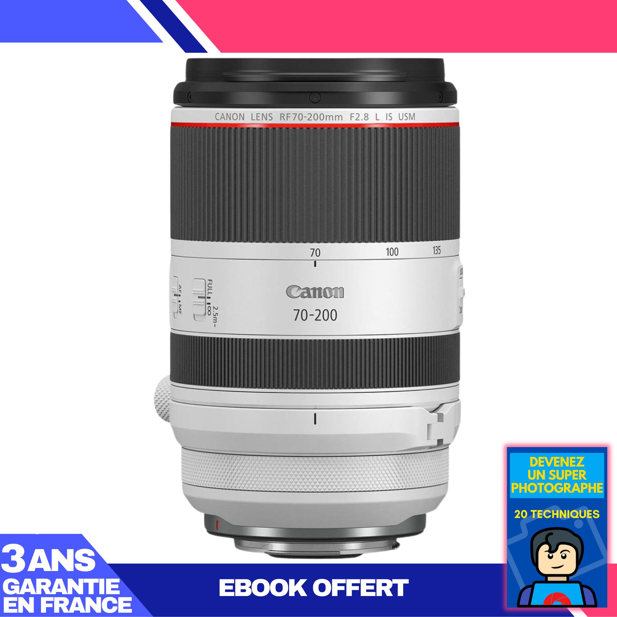 Canon RF 70-200mm f/2.8L IS USM Lens + 'Become a Super Photographer' Ebook