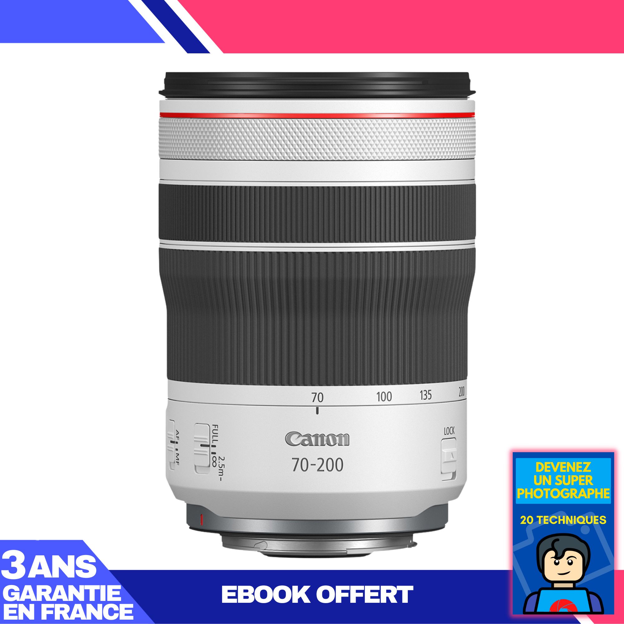 Canon RF 70-200mm f/4L IS USM + Ebook: Become a Super Photographer