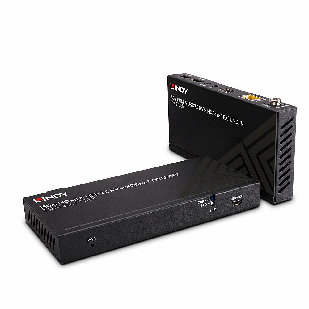 Lindy KVM Extender - 150m HDMI, USB 2.0 & IR over Cat.6 with HDBaseT