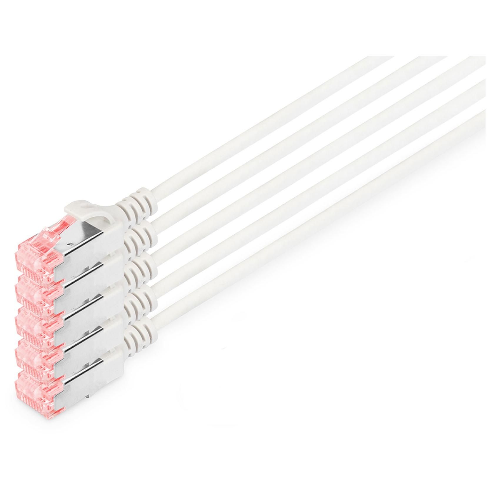 Cable de conexión Digitus CAT 6 U/FTP, pack de 5