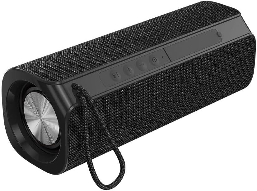 Gothicana by EMP Bluetooth Portable Speaker, 6W Bluetooth 5.0, USB/MicroSD, 1200mAh Battery, Black