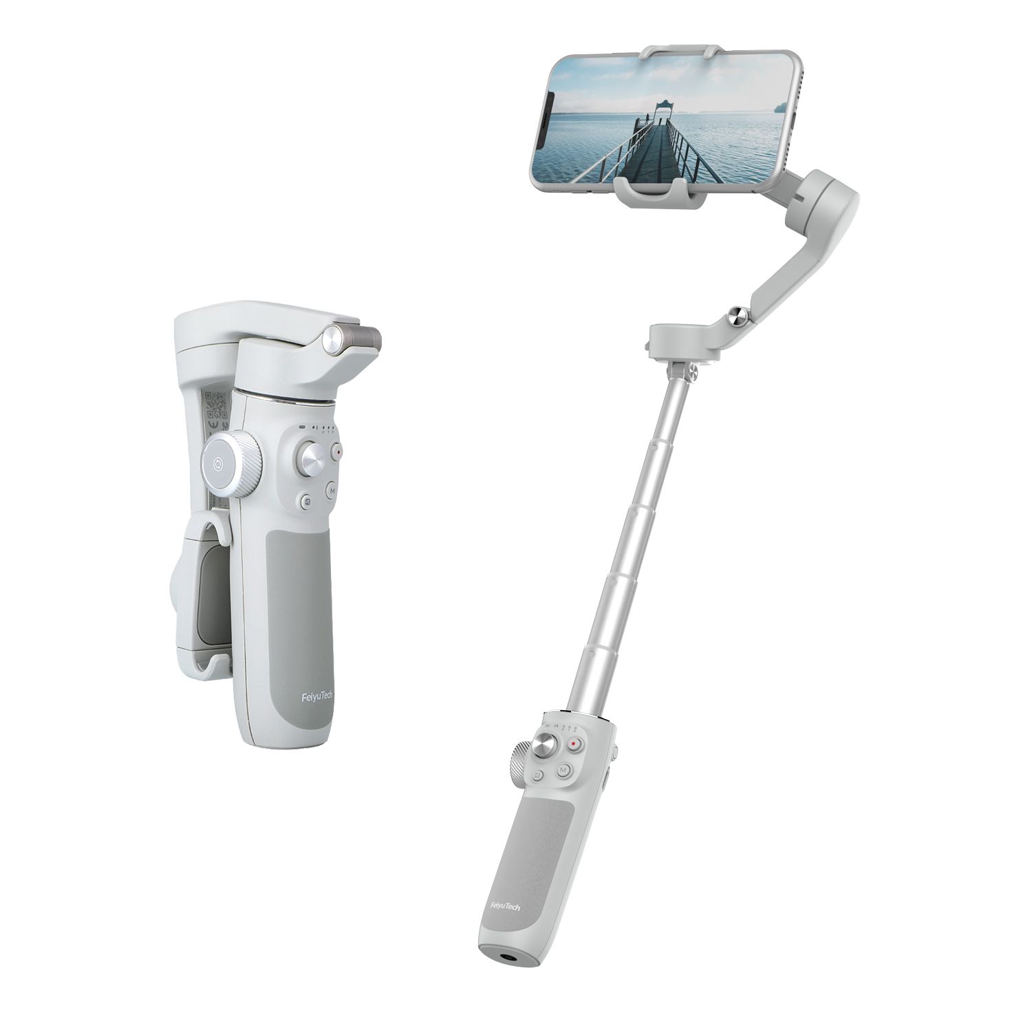 FeiyuTech Vimble 4 3-Axis Smartphone Stabilizer with Extension Bar, Portable Gimbal for Vlogging, Reels, YouTube & TikTok
