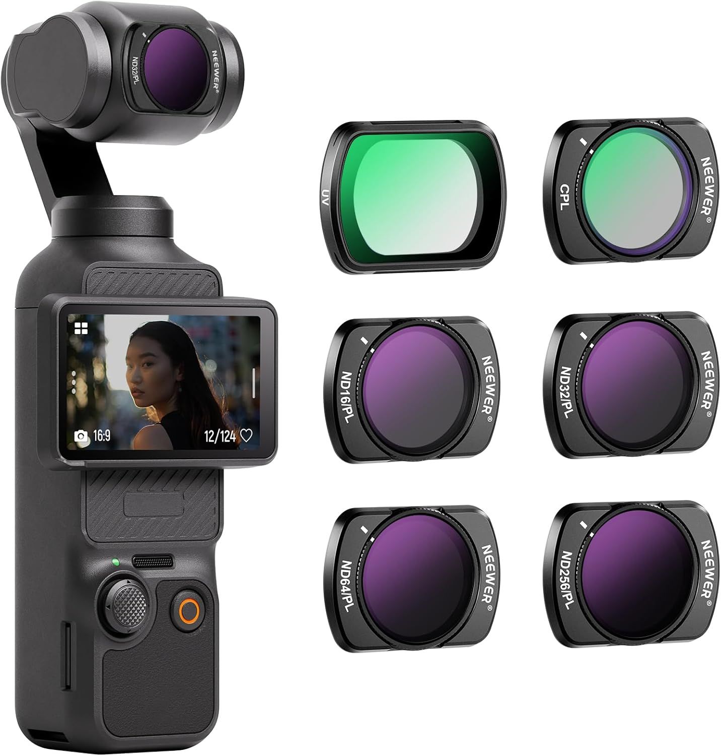 Kit de 6 Filtros Magnéticos Neewer Compatibles con DJI Osmo Pocket 3