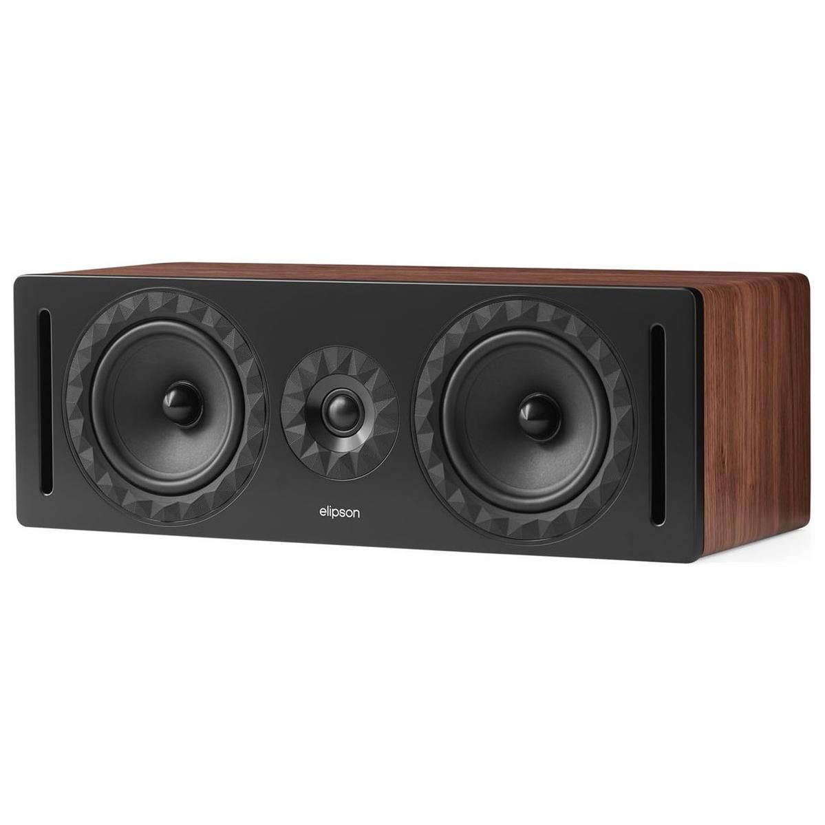 Enceinte centrale Elipson Prestige Facet II 14C Noyer et Noir Mat
