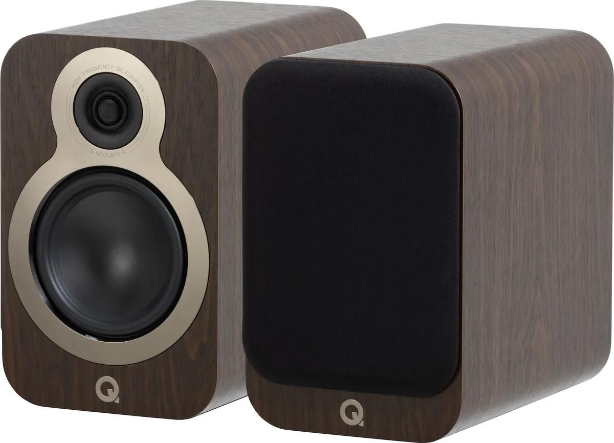 Q Acoustics 3030C Bookshelf Speaker - Walnut