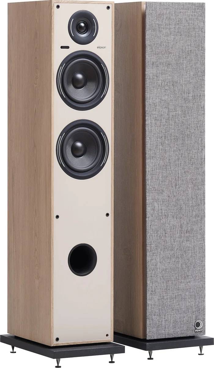 Elipson Horus 11F Active BT Wireless Speaker (Pair) - Light Wood