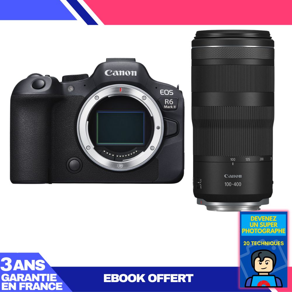 Canon EOS R6 Mark II + RF 100-400mm f/5.6-8 IS USM Lens + 'Become a Super Photographer' Ebook