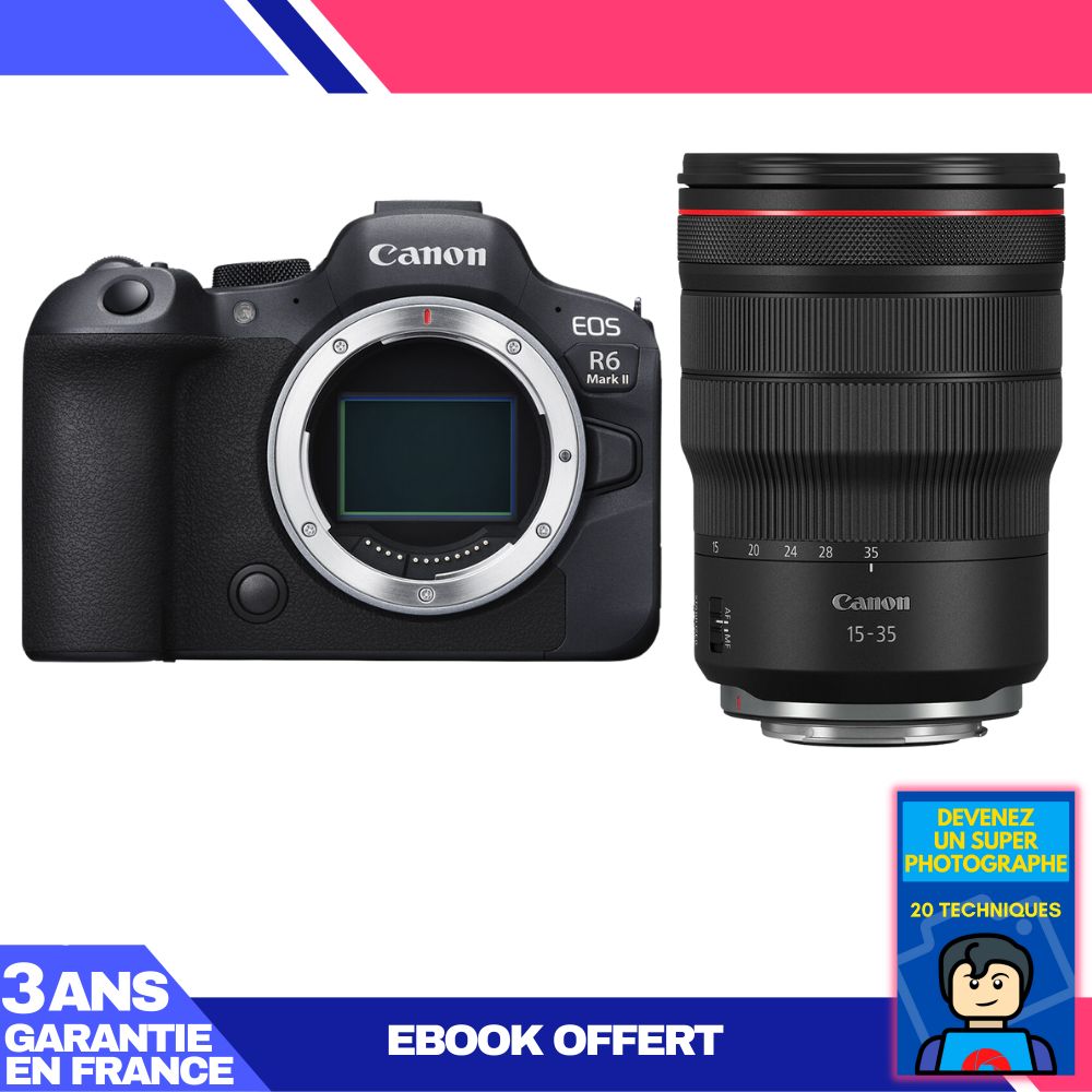 Canon EOS R6 Mark II + RF 15-35mm f/2.8 L IS USM Lens + 'Become a Super Photographer' Ebook