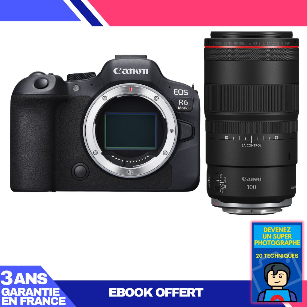 Canon EOS R6 Mark II + RF 100mm f/2.8 L Macro IS USM Lens + 'Become a Super Photographer' Ebook