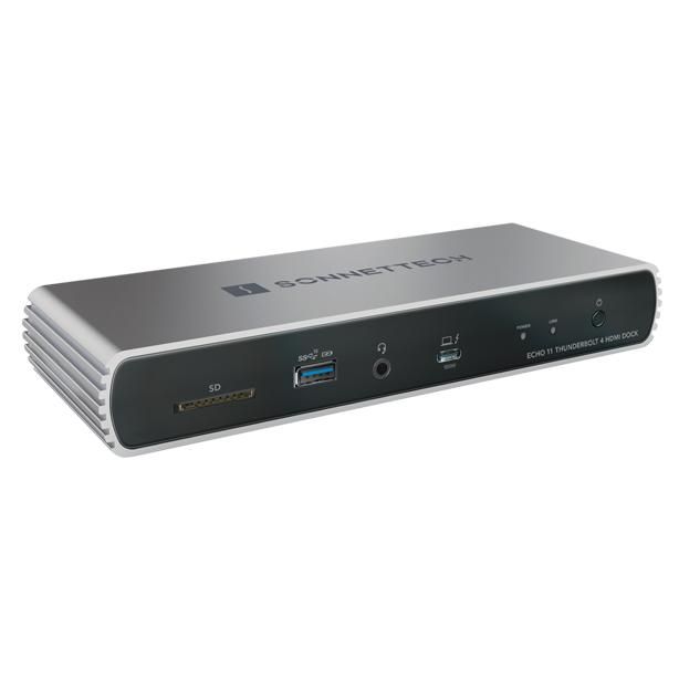 Estación de carga Sonnet Echo 11 Thunderbolt 4 HDMI Negra/Argenta