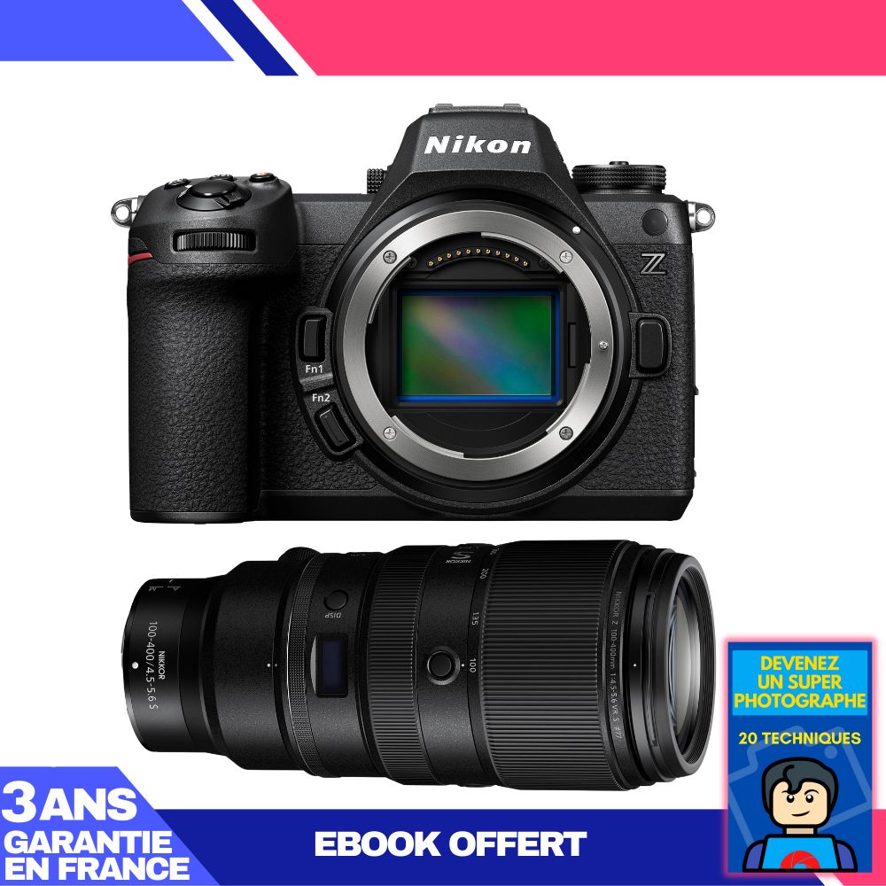 Nikon Z6 III Camera + Z 100-400mm F4.5-5.6 VR S Lens + 'Become a Super Photographer' Ebook