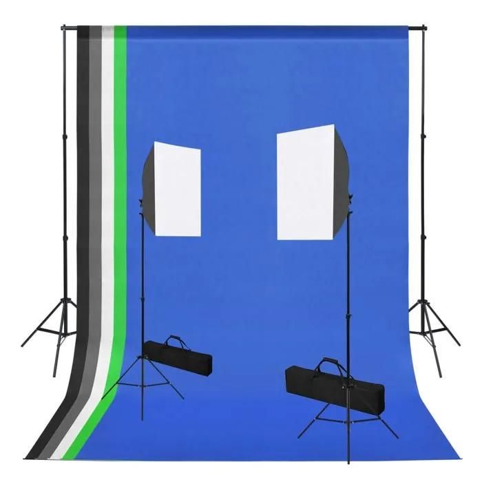 VIDAXL Photo Studio Kit with Light Box and Background Photo Lights