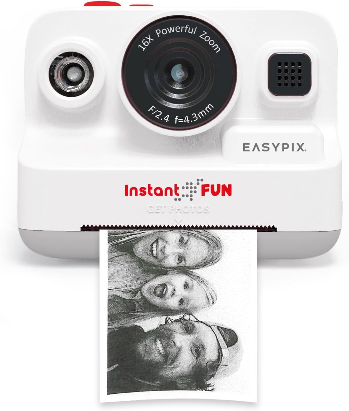 Cámera digital Easypix InstantFUN EASYPIX (16MP, HD 1080p, Pantalla de 2.7 pulgadas)